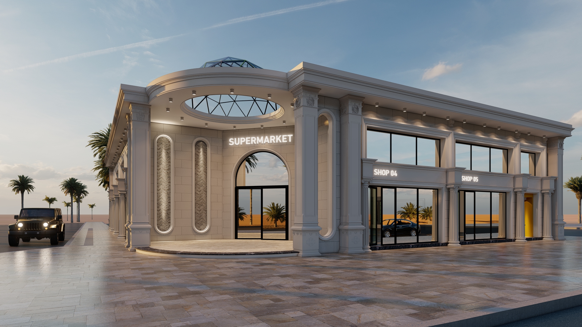 تصميم مراكز تجارية