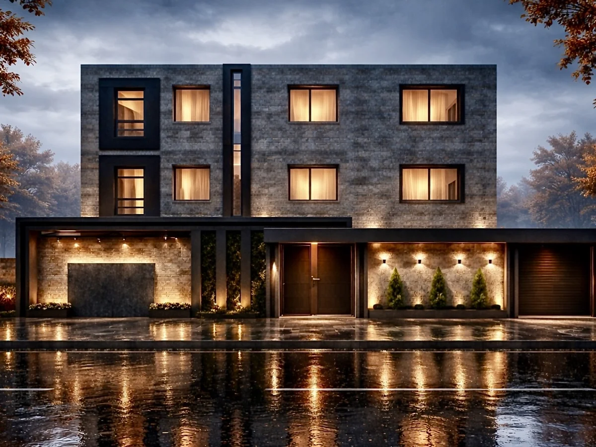 تصميم حديقة منزل عطراز عصري فريد