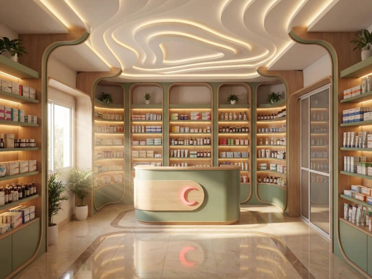 تصميم داخلي لصيدلية