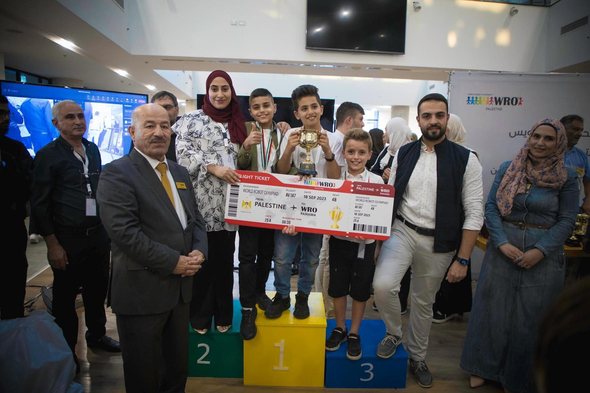 Palestine Technopark hosted  Palestine's national competition for the World Robot Olympiad.